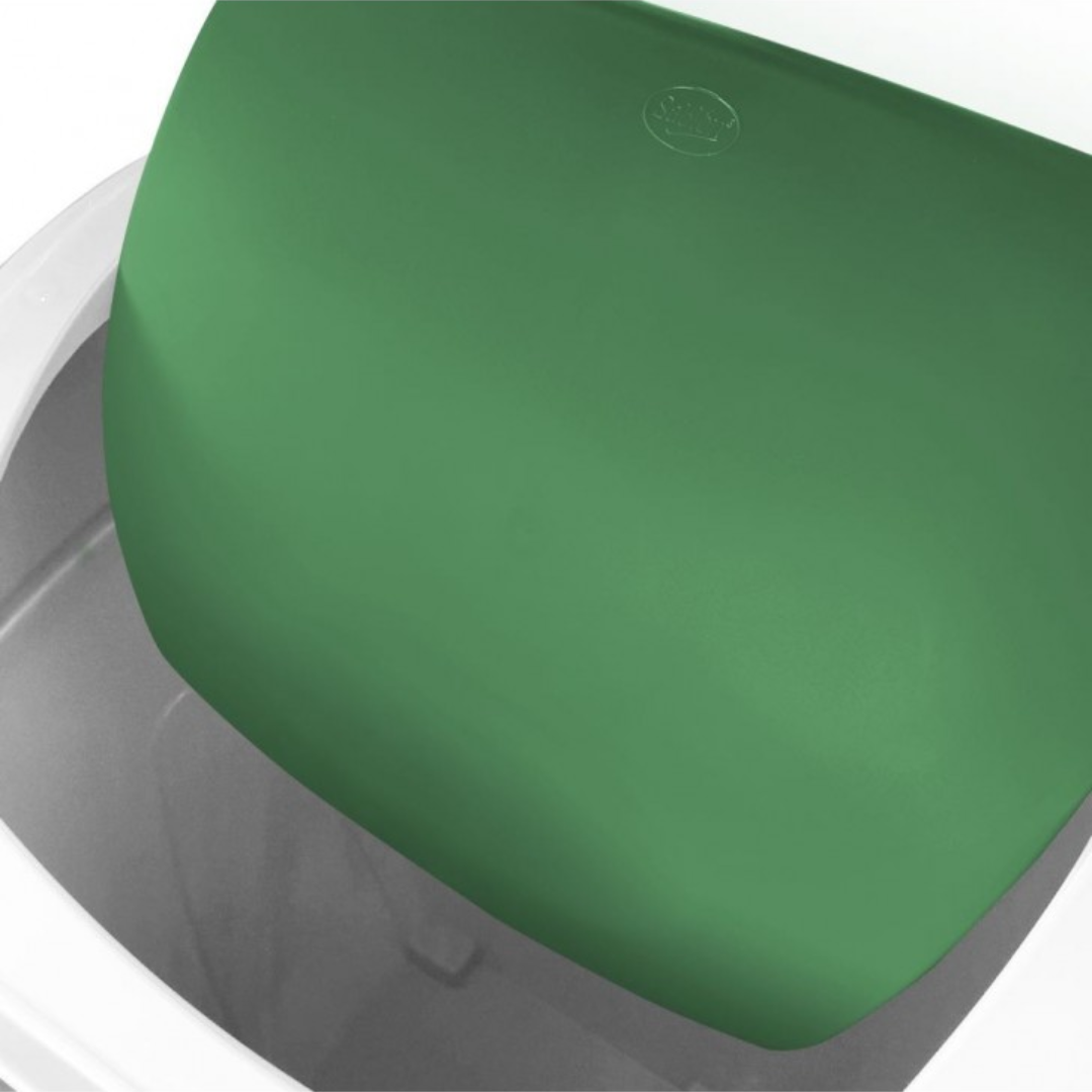 CESTO 80 LITROS BLANCO BALANCIN FRONTAL VERDE SABLÓN®