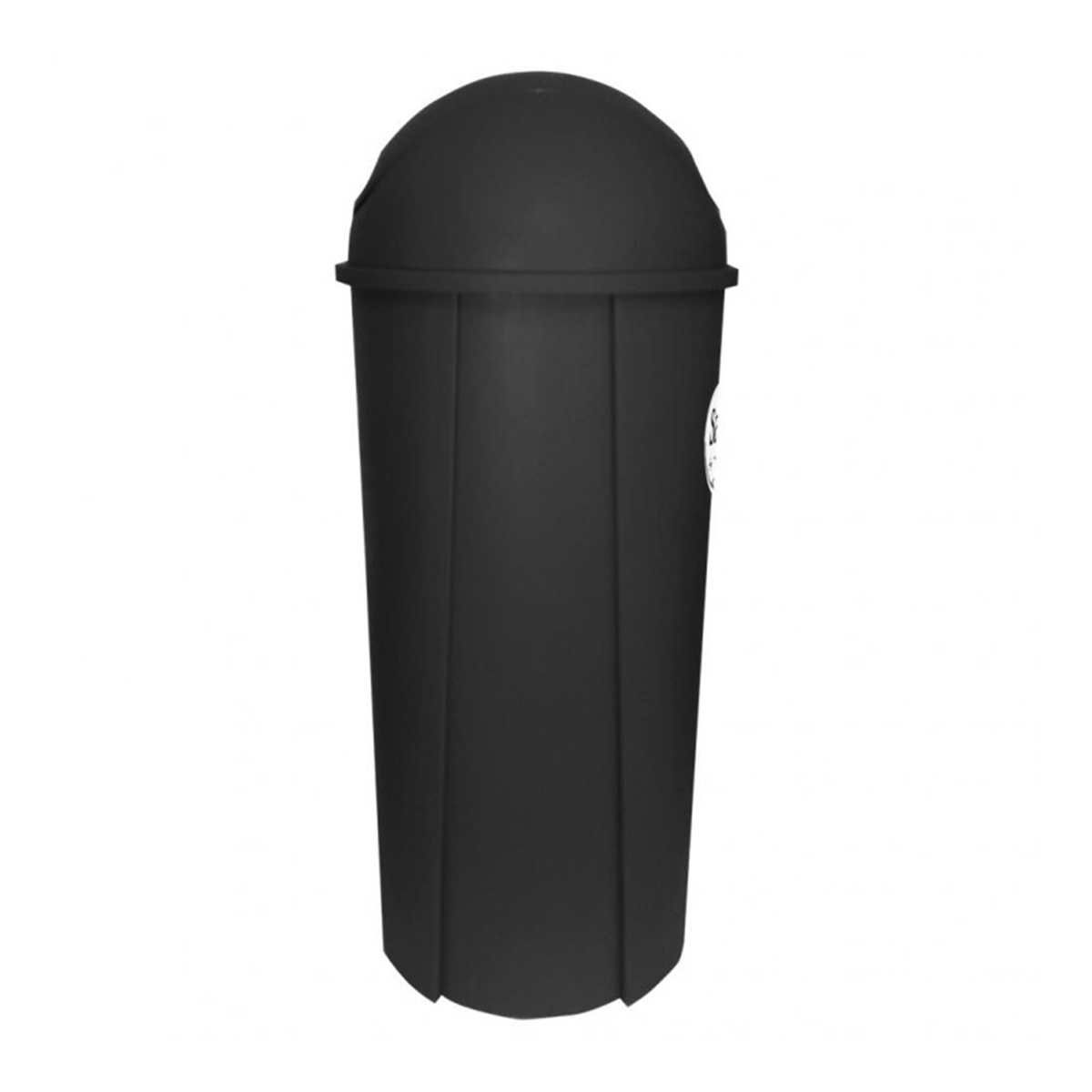 Cesto redondo con tapa color negro