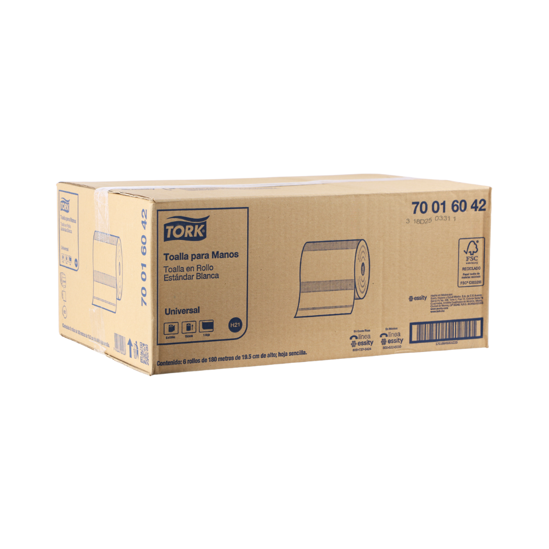 TOALLA EN ROLLO TORK® BLANCA 1/180 700160
