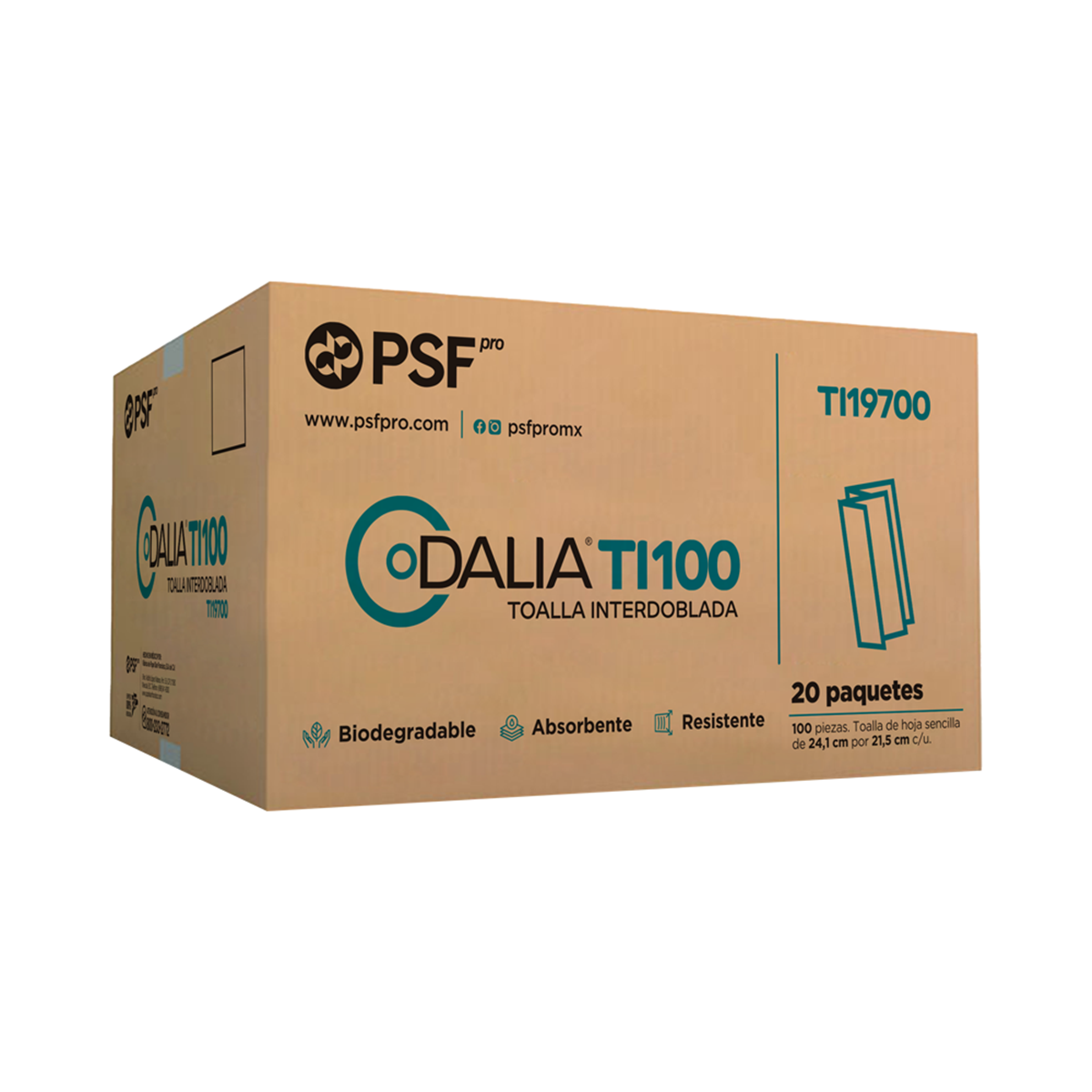 TOALLA INTERDOBLADA DALIA TI100