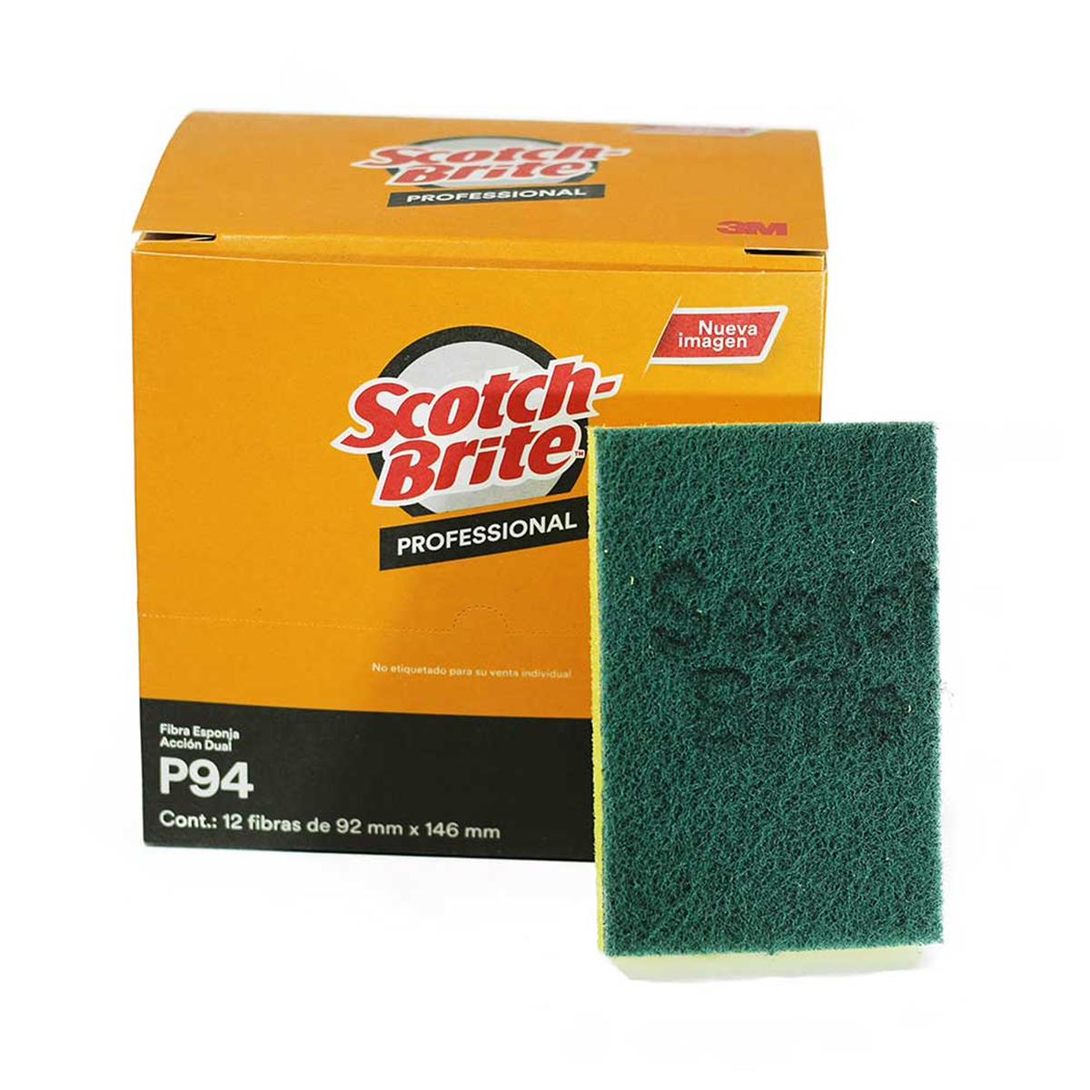 FIBRA SCOTCH-BRITE VERDE CON ESPONJA P94