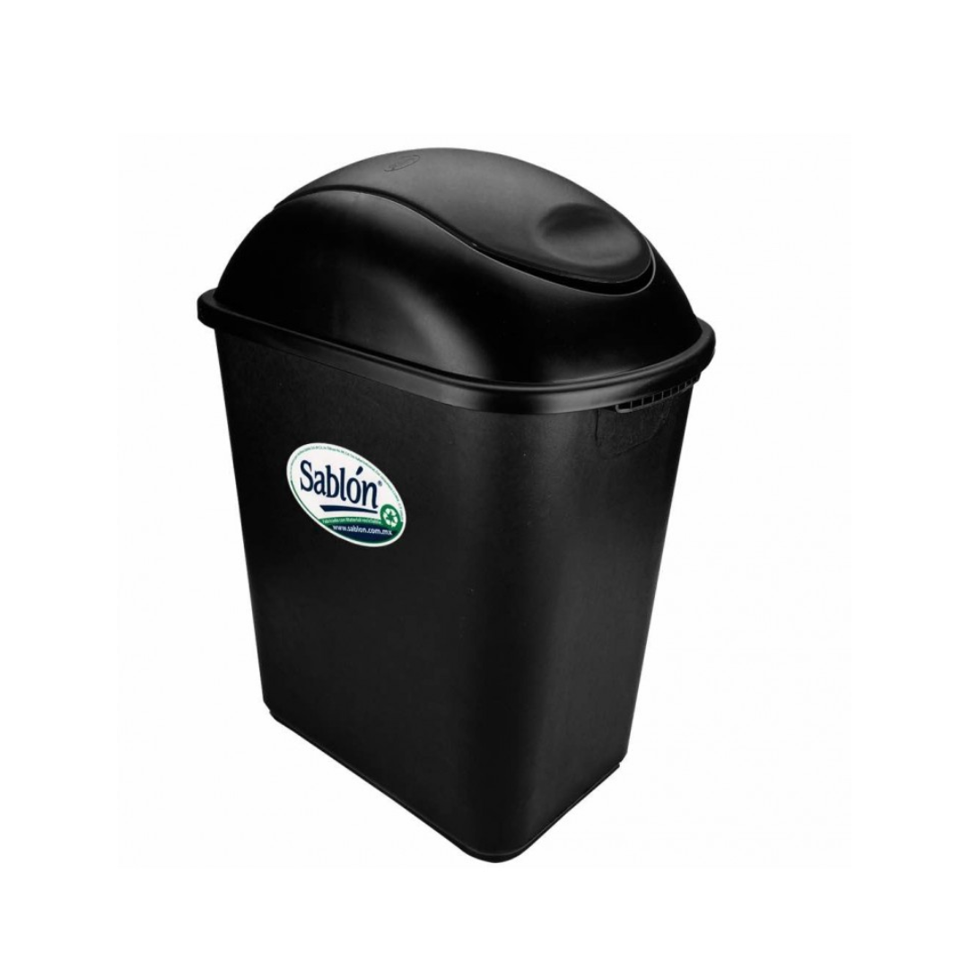 CESTO JUMBO NEGRO SIN ASAS CON TAPA BALANCIN LATERAL SABLÓN®