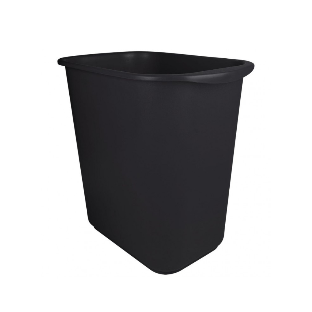 CESTO RECTANGULAR 13 LITROS NEGRO SABLÓN®