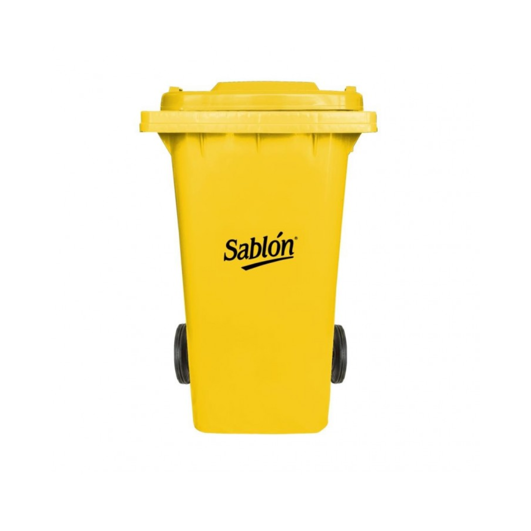 CESTO 240 LITROS AMARILLO CON TAPA SIN PEDAL SABLÓN®