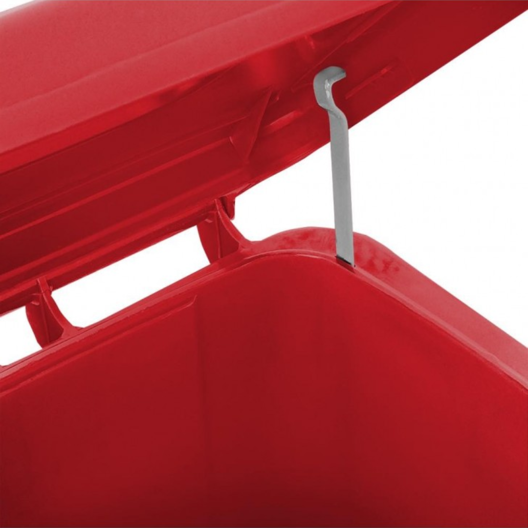 CESTO 120 LITROS ROJO CON TAPA ROJA CON PEDAL SABLÓN®