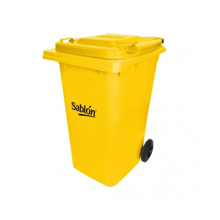 CESTO 240 LITROS AMARILLO CON TAPA SIN PEDAL SABLÓN®