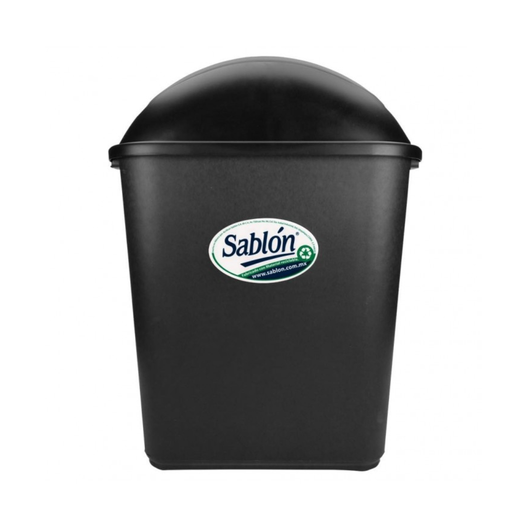 CESTO JUMBO NEGRO SIN ASAS CON TAPA BALANCIN LATERAL SABLÓN®