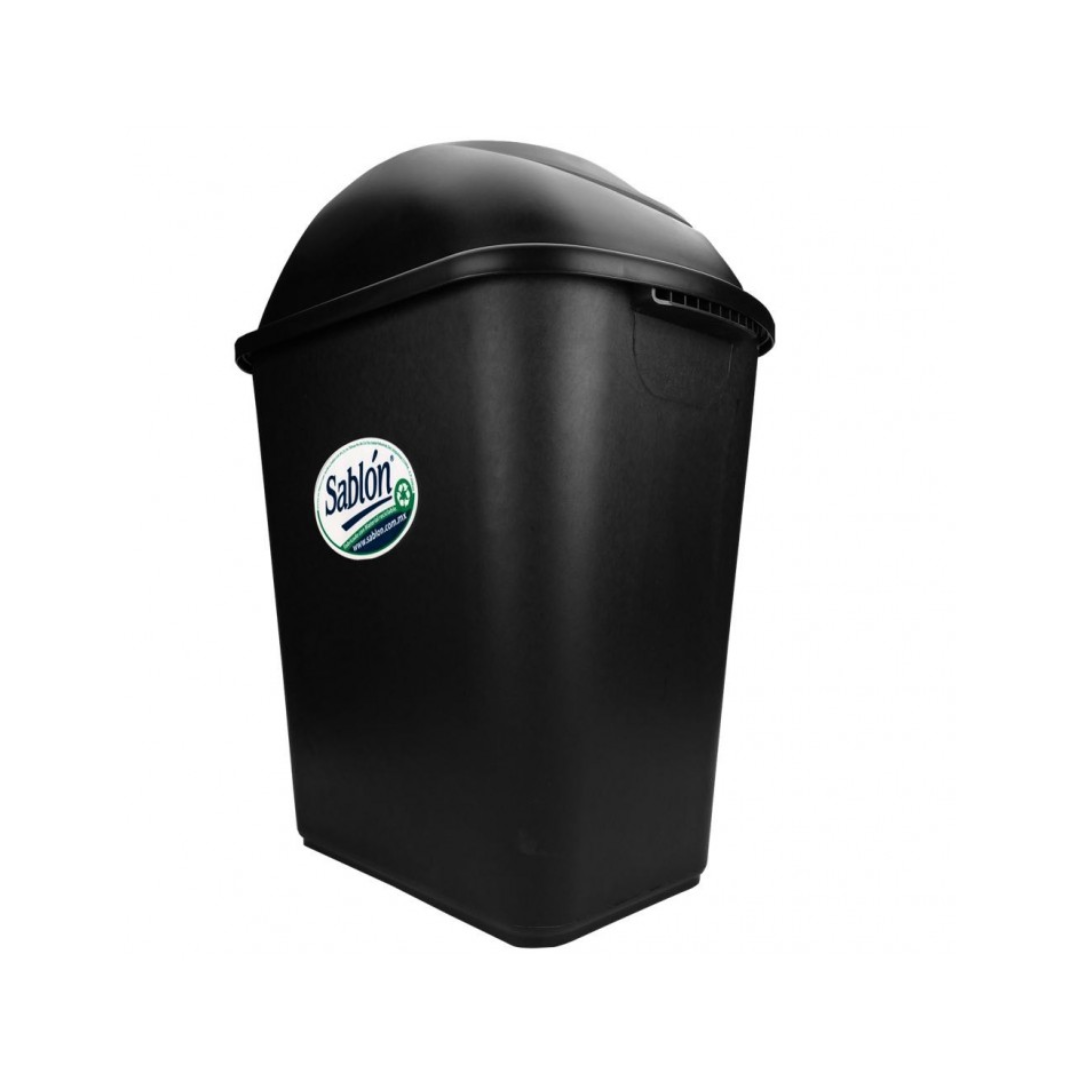 CESTO JUMBO NEGRO SIN ASAS CON TAPA BALANCIN LATERAL SABLÓN®
