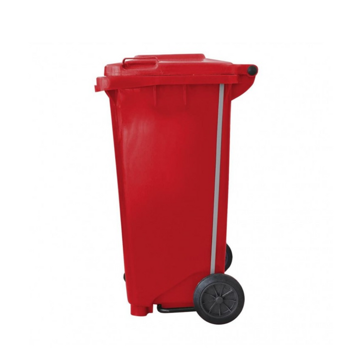CESTO 120 LITROS ROJO CON TAPA ROJA CON PEDAL SABLÓN®