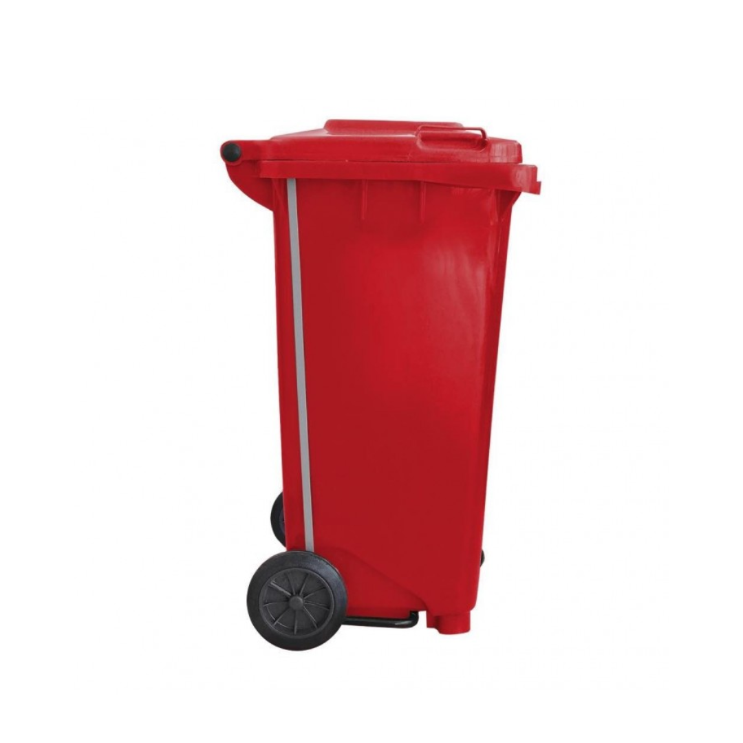 CESTO 120 LITROS ROJO CON TAPA ROJA CON PEDAL SABLÓN®