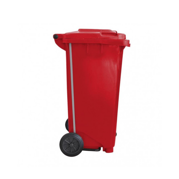 CESTO 120 LITROS ROJO CON TAPA ROJA CON PEDAL SABLÓN®