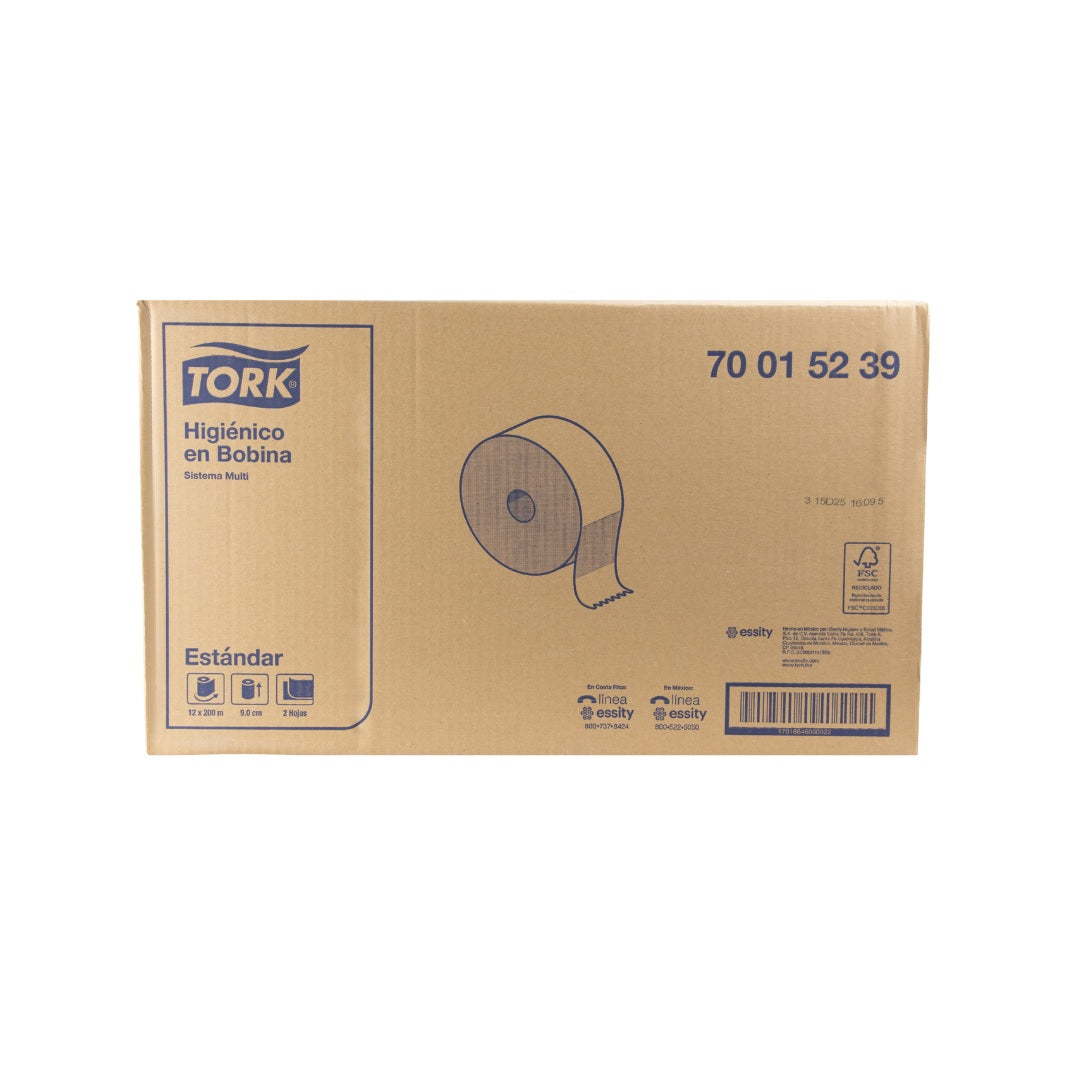 PAPEL HIGIENICO UNIVERSAL TORK® 12/200 700152
