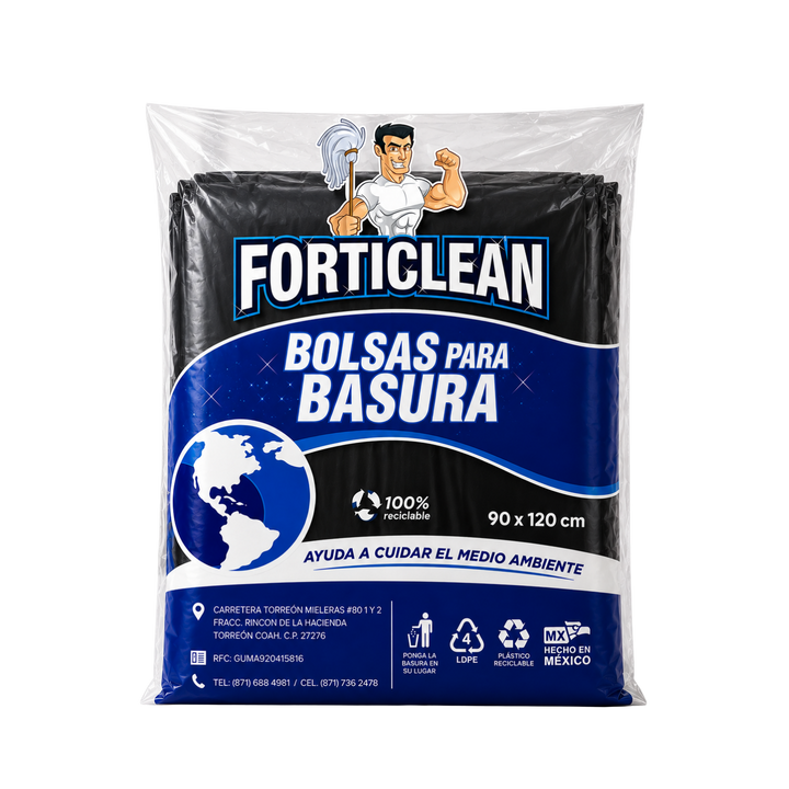 BOLSA NEGRA PARA BASURA FORTICLEAN®