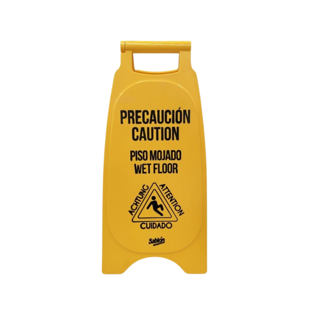 CABALLETE PLÁSTICO PISO MOJADO SABLÓN® AMARILLO