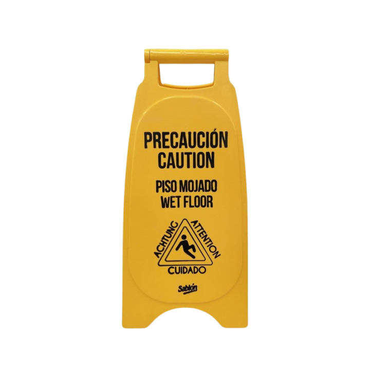 CABALLETE PLÁSTICO PISO MOJADO SABLÓN® AMARILLO