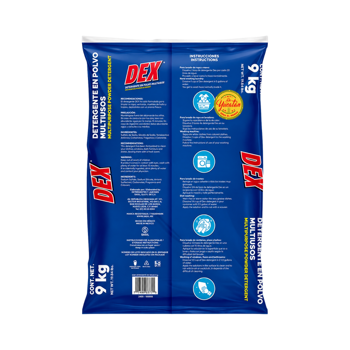 DETERGENTE EN POLVO 9 KG