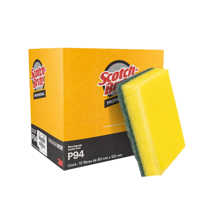 FIBRA SCOTCH-BRITE® VERDE CON ESPONJA P94