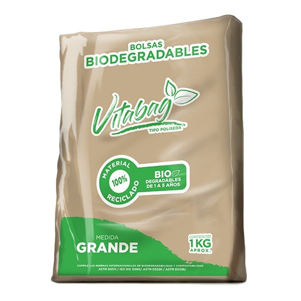 BOLSA CAMISETA VITABAG POLISEDA BIODEGRADABLE