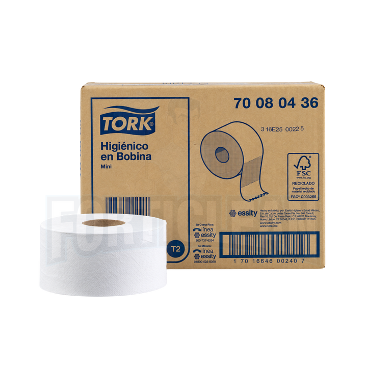 PAPEL HIGIÉNICO TORK® MINI BOBINA 6/350 700804