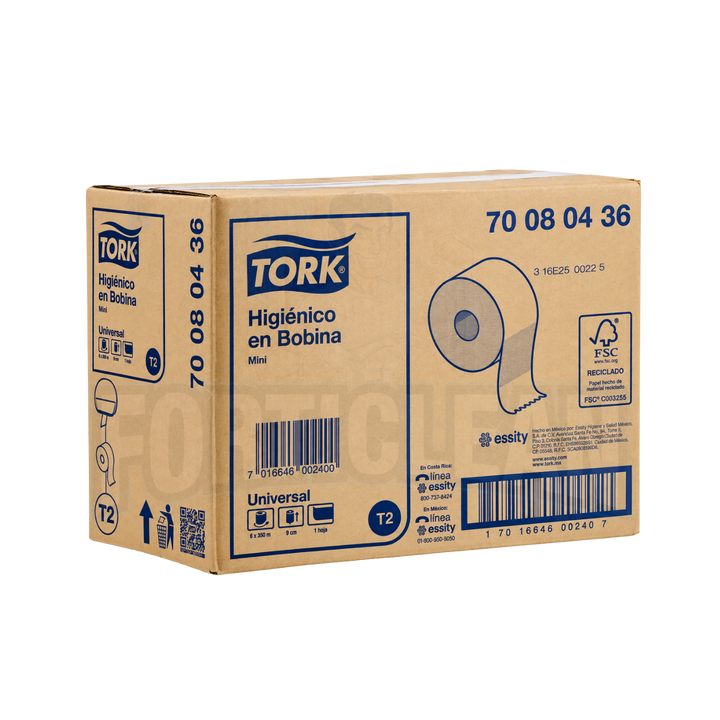 PAPEL HIGIÉNICO TORK® MINI BOBINA 6/350 700804