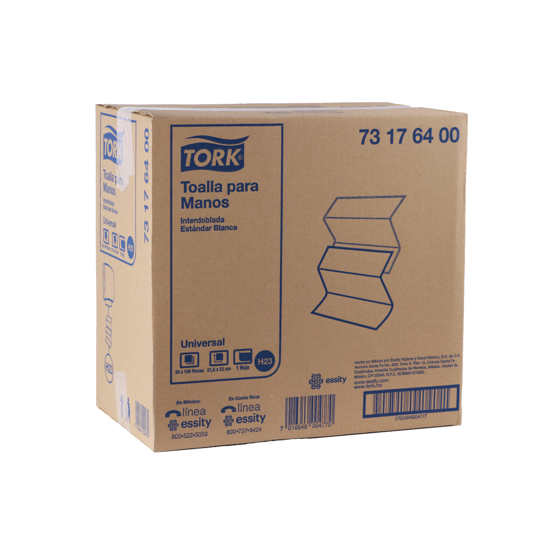 TOALLA INTERDOBLADA UNIVERSAL TORK® 20/100 731764