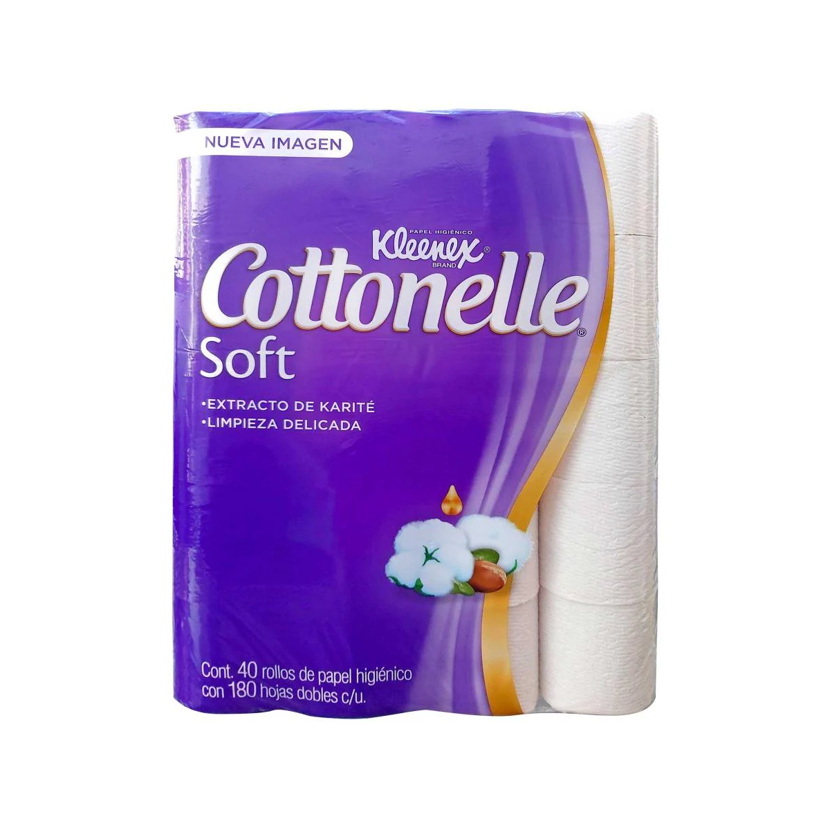 Papel higienico cottonelle con 40 rollos 