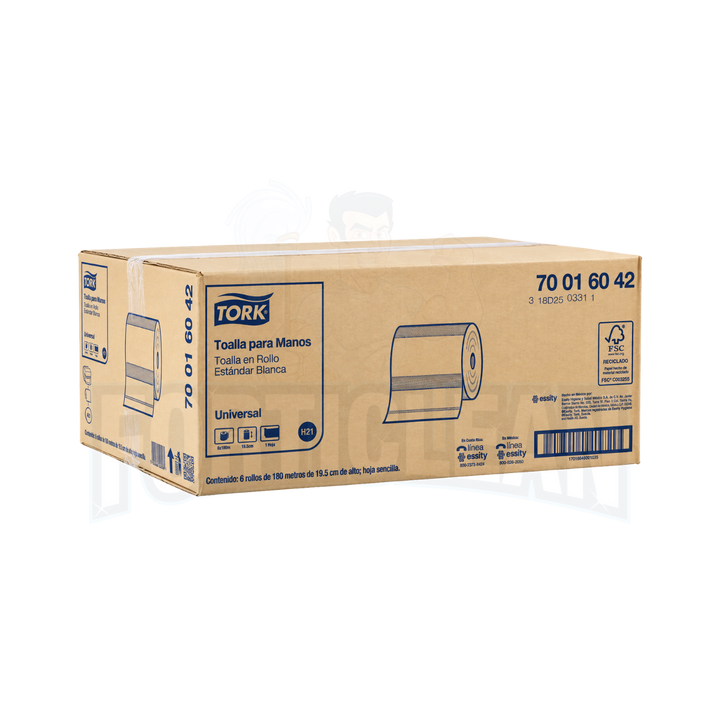 TOALLA EN ROLLO TORK® BLANCA 6/180 700160