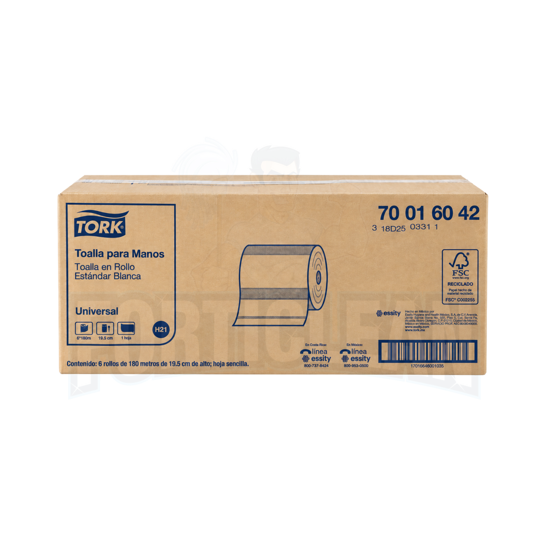 TOALLA EN ROLLO TORK® BLANCA 6/180 700160