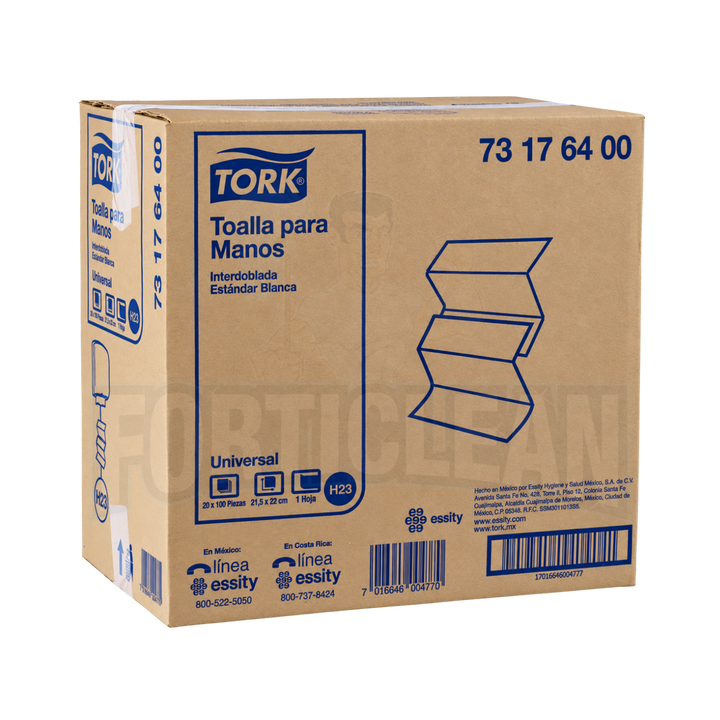 TOALLA INTERDOBLADA UNIVERSAL TORK® 20/100 731764