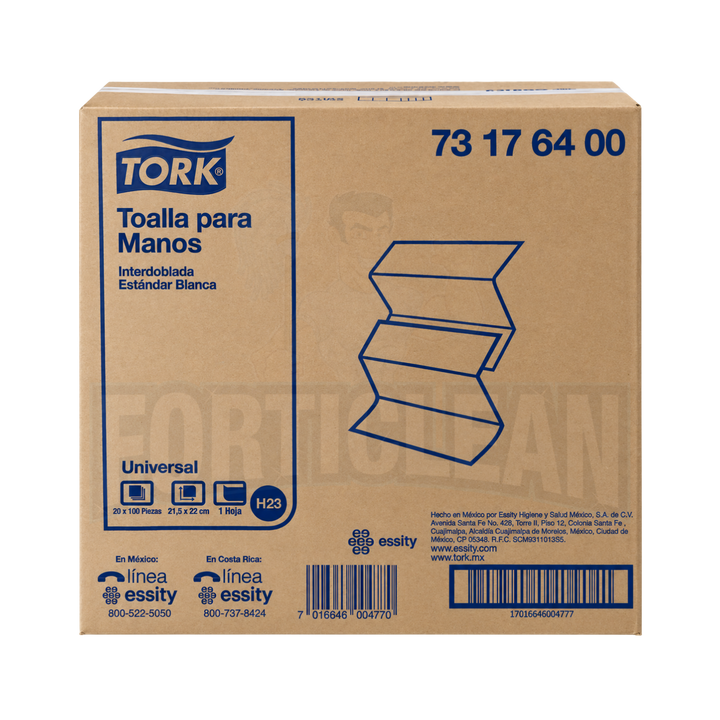 TOALLA INTERDOBLADA UNIVERSAL TORK® 20/100 731764
